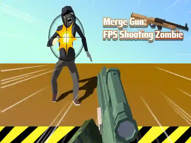 Juego Fusionar Gun FPS disparando a zombie en línea