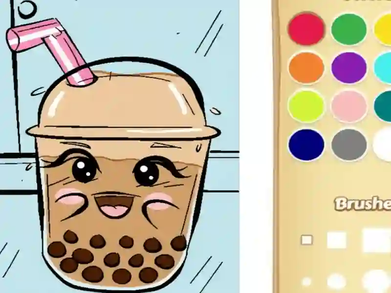 Juego Libro para colorear de té de boba para niños en línea