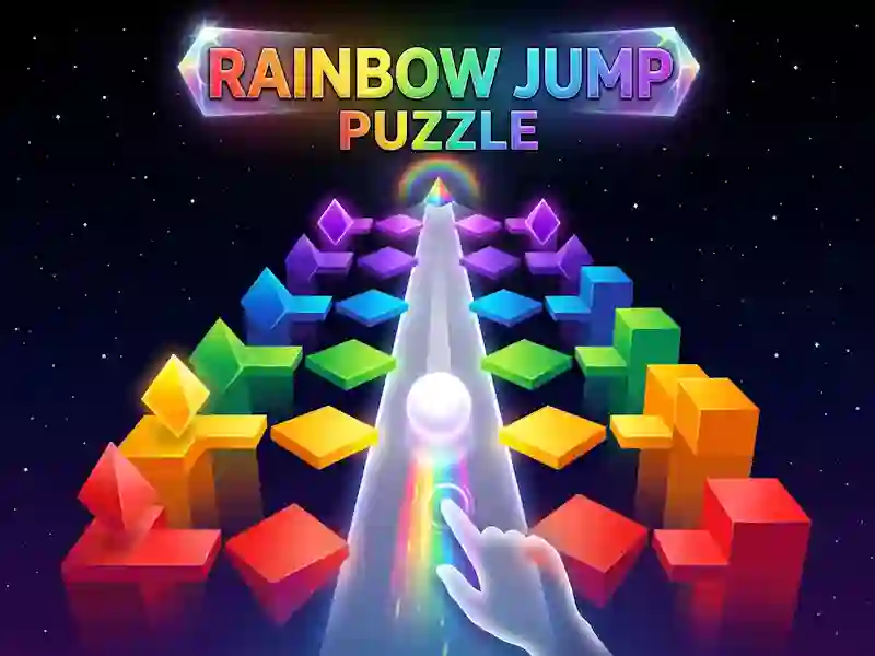 Juego Rainbow Jump Puzzle en línea