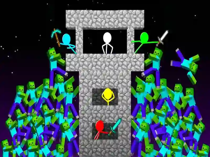 Juego Stickman vs zombies: pelea épica en línea