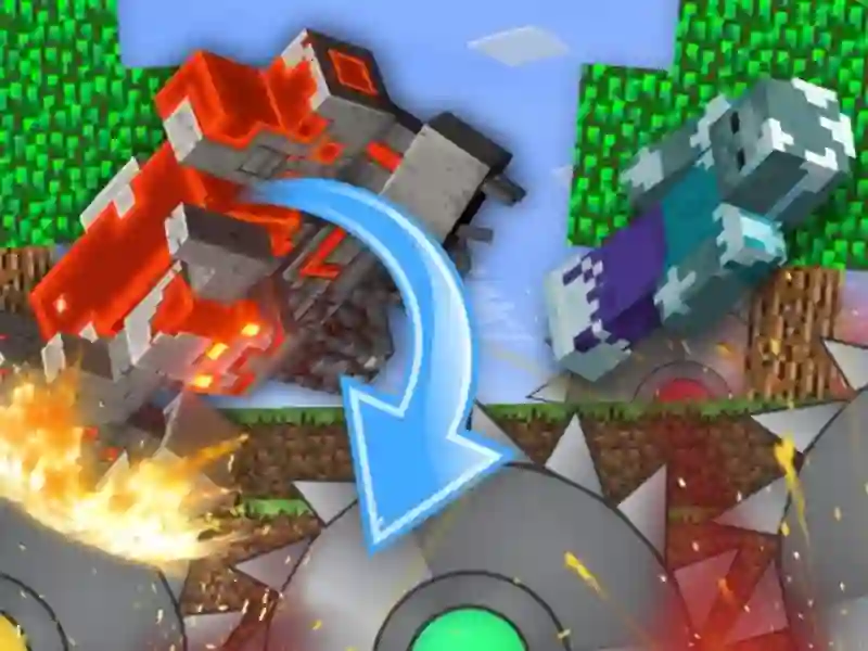 Juego ¡Las turbas cultivan en MineBlock! en línea