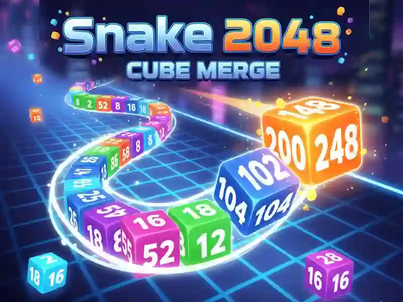Juego Serpiente 2048: Fusión de cubos en línea