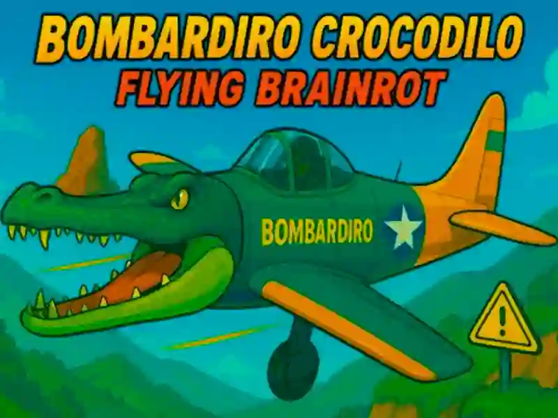 Juego Bombardiro Crocodilo Flying Brainrot en línea