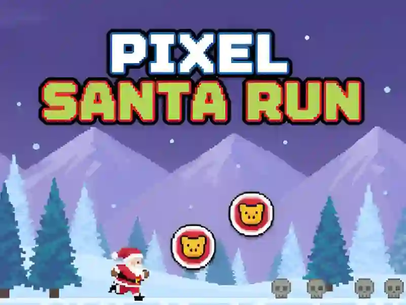 Juego Píxel Santa Run en línea