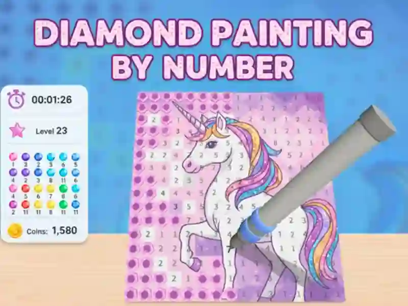 Juego Pintura de diamantes por número en línea
