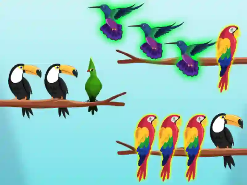 Juego Desafíos de clasificación de pájaros en línea