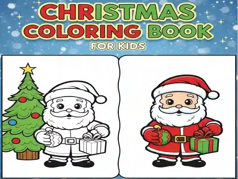 Juego Libro para colorear de Navidad para niños en línea