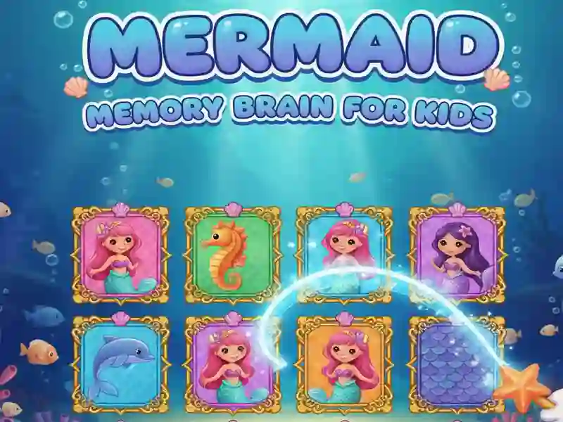 Juego Cerebro de memoria de sirena para niños en línea