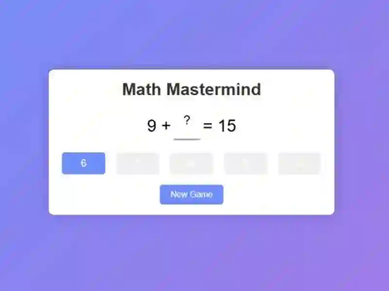 Juego Mente maestra de matemáticas en línea