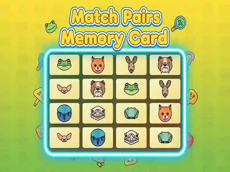 Juego Tarjeta de memoria Match Pairs en línea