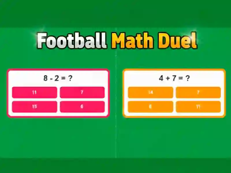 Juego Duelo de matemáticas de fútbol en línea