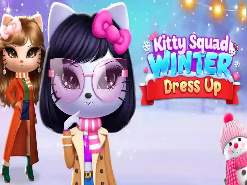 Juego Escuadrón de kitty Vestido de invierno en línea Juego Escuadrón de kitty Vestido de invierno en línea