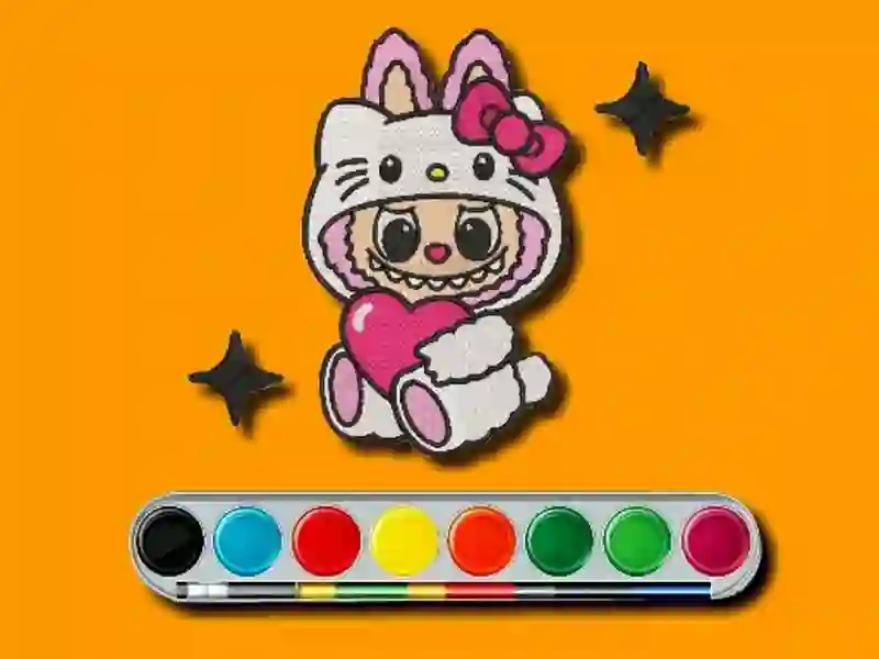 Juego Aventura para colorear de Labubu en línea
