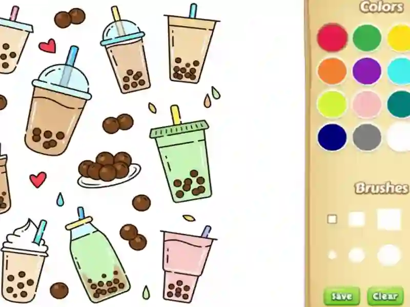 Juego Lindo libro para colorear de Boba para niños en línea