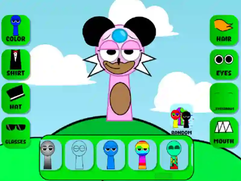 Juego Creador de personajes de Sprunki OC en línea