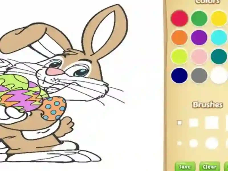 Juego Libro para colorear de Easter Bunny para niños en línea