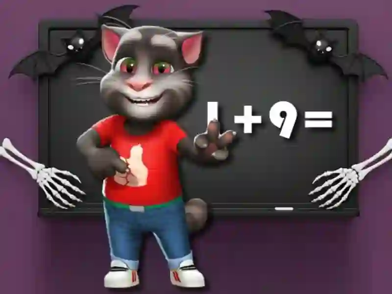 Juego Desafío de matemáticas de Halloween Tom en línea Juego Desafío de matemáticas de Halloween Tom en línea