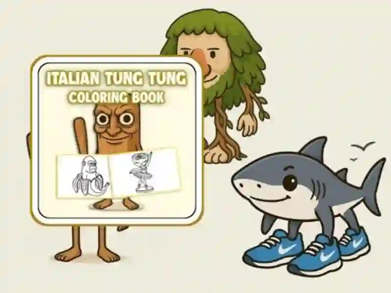 Juego Libro para colorear de Tung Tung Sahur en línea