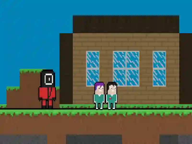 Juego Escape de calamares pero blockworld en línea