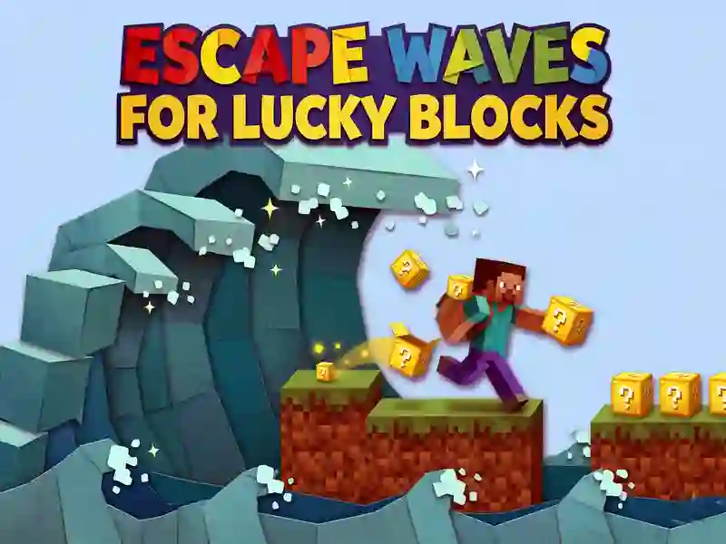 Juego Escape de olas para bloques de la suerte en línea