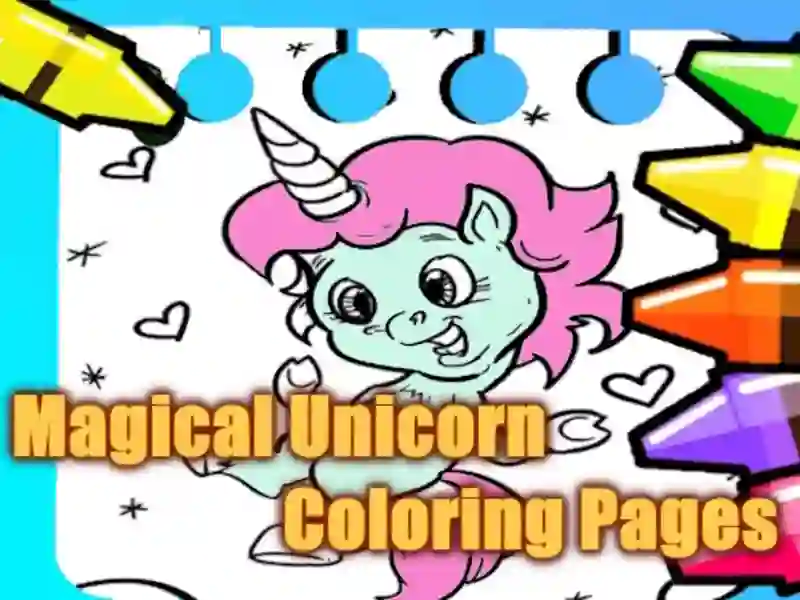 Juego Dibujos para colorear de unicornio mágico en línea Juego Dibujos para colorear de unicornio mágico en línea
