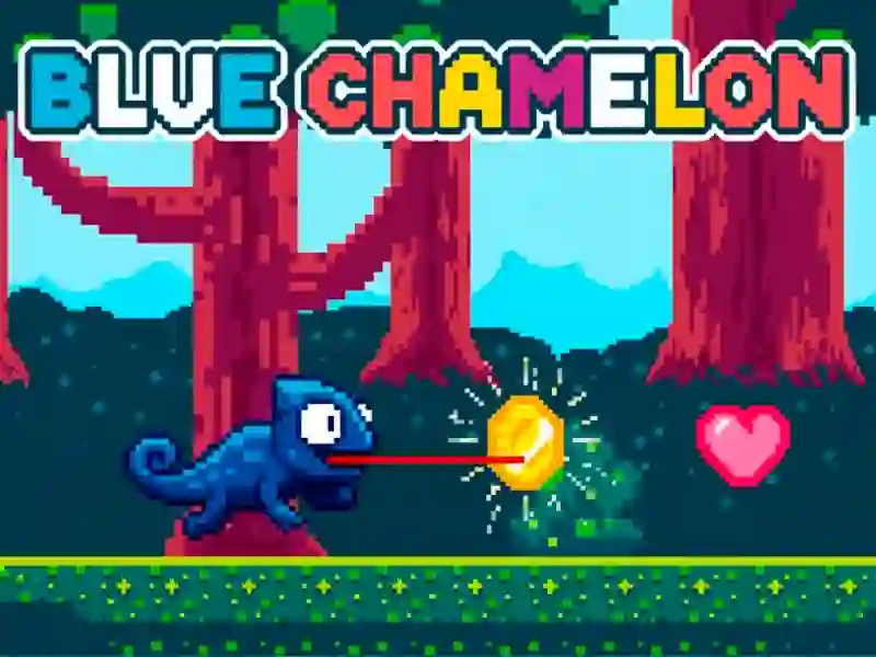 Juego Camaleón azul en línea