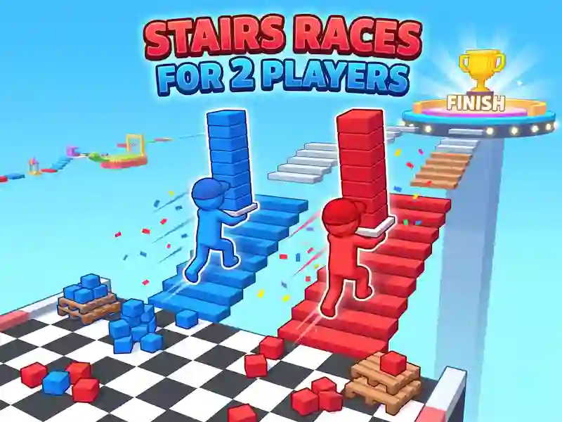 Juego Stairs Races For 2 Players en línea