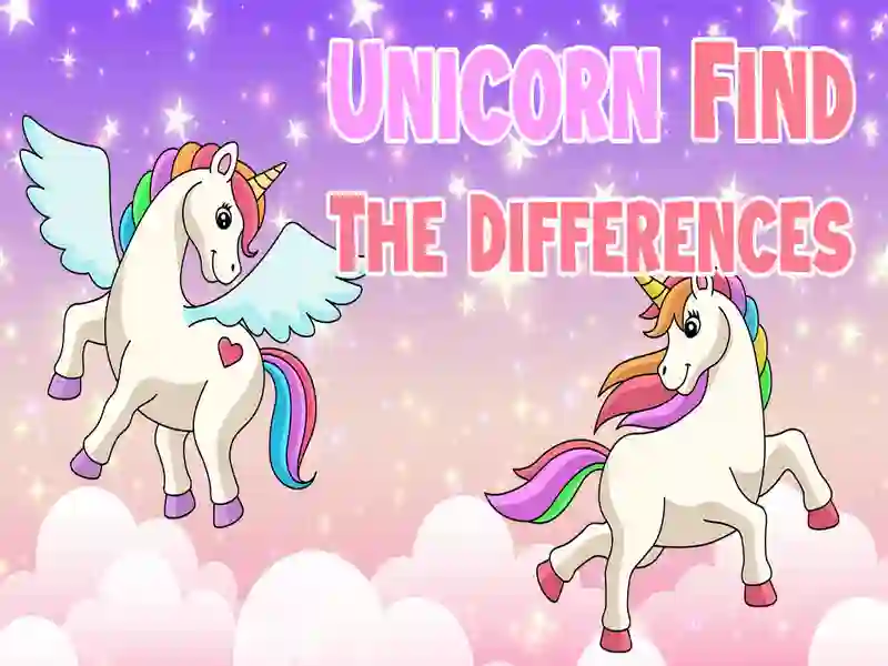 Juego Unicornio encuentra las diferencias en línea