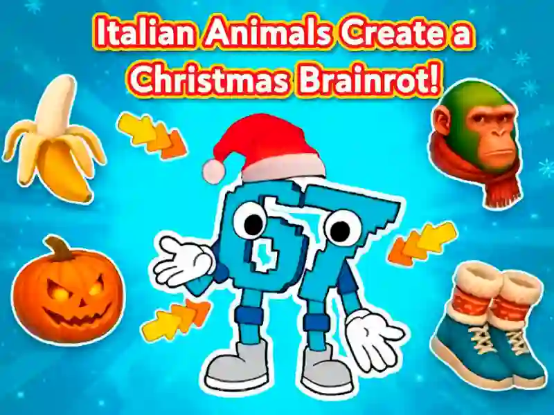 Juego ¡Los animales italianos crean una pudrición cerebral navideña! en línea