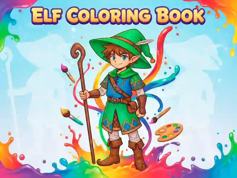 Juego Libro para colorear de elfos en línea