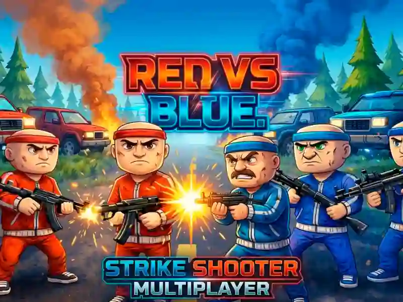 Juego Rojo contra azul. Strike Shooter Multijugador en línea