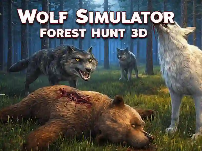 Juego Simulador de lobo Caza en el bosque 3D en línea
