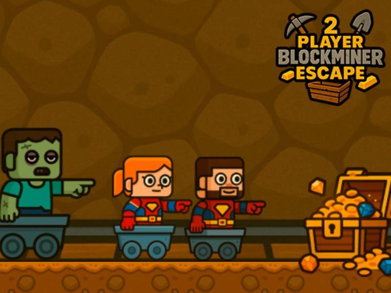 Juego Escape de 2 jugadores de bloqueo de bloques en línea