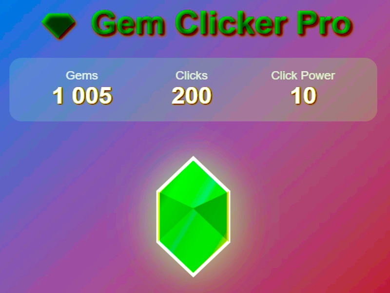 Juego Gema clicker pro en línea