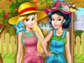 Juego Princesas trabajando en el jardín en línea