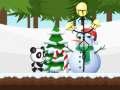 Juego Carrera de Panda de Navidad en línea
