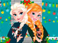Juego Hermanas Suéter Navideño Feo en línea
