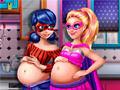 Juego Muñecas Heroínas Mejores Amigas Embarazadas en línea