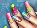 Juego Manicura Floral Realista en línea