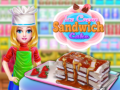 Juego Pastel de helado sándwich en línea