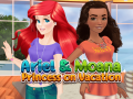 Juego Ariel y Moana: Princesas de vacaciones en línea