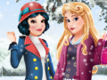 Juego Moda invernal de Aurora y Blanca Nieves en línea