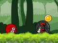 Juego Aventura del Héroe de la Bola: Bola Roja Rebotante en línea