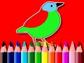 Juego De vuelta a la escuela: Libro de colorear pájaros en línea