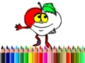 Juego De vuelta a la escuela: Coloreando frutas en línea