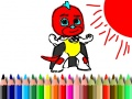 Juego Regreso a Clases: Coloreando al Niño de la Máscara en línea