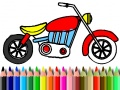 Juego De Vuelta a la Escuela: Colorear Motocicletas en línea