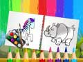 Juego Libro de colorear de animales divertidos en línea