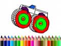 Juego De regreso a la escuela: Coloreo de camiones monstruo en línea