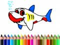 Juego Regreso a la escuela: Libro para colorear tiburones en línea